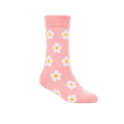 Pink Daisy Socks