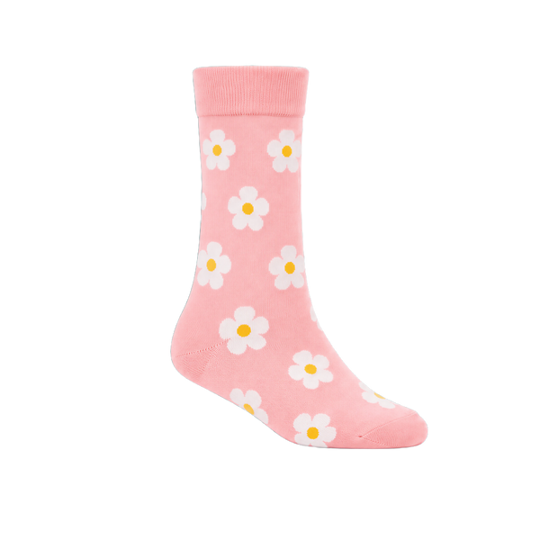 Pink Daisy Socks