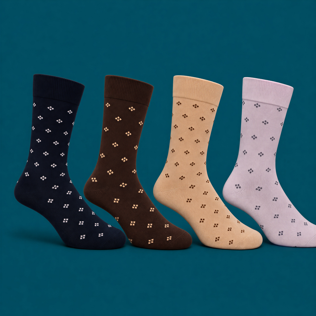 Men’s Long Cotton Patterned Socks