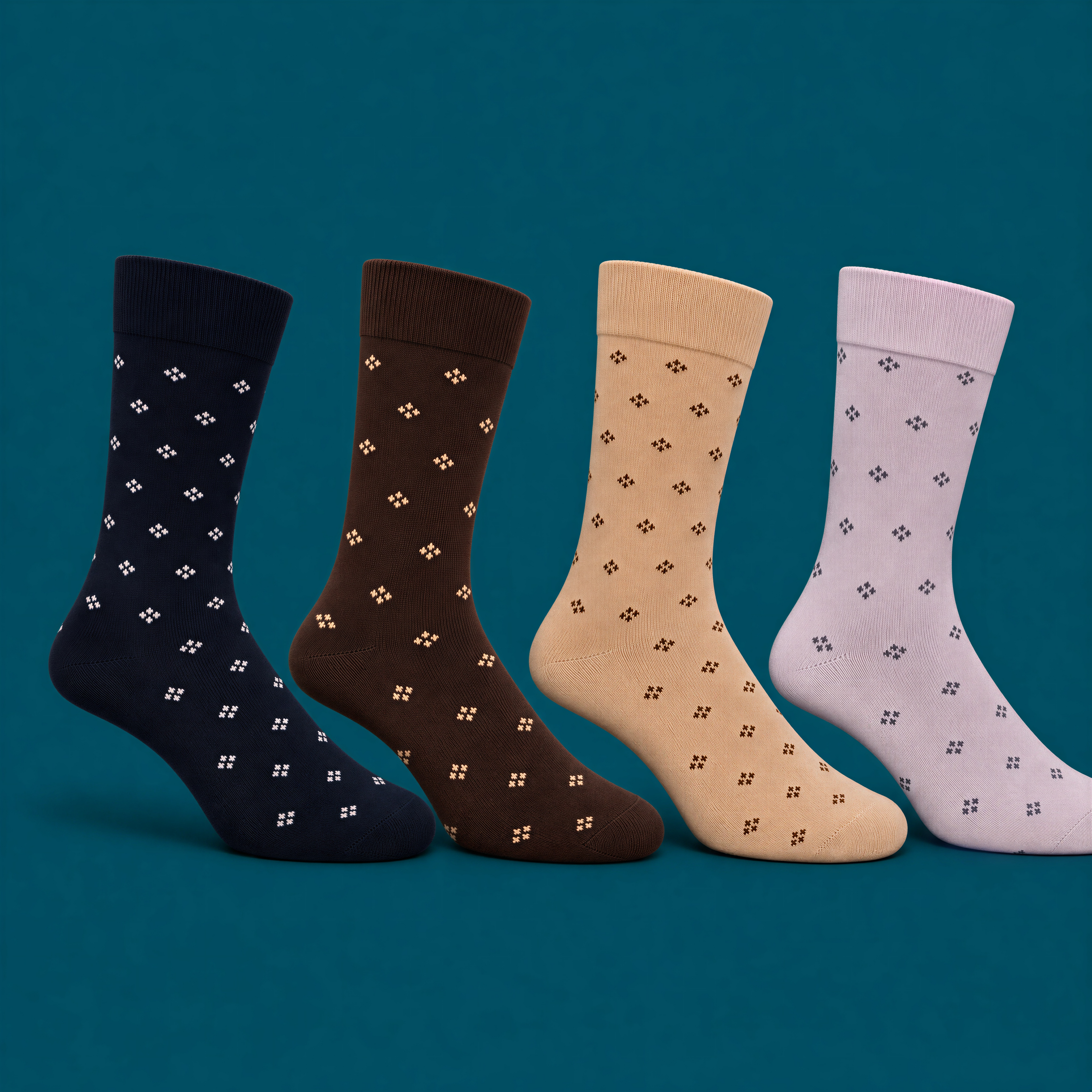 Men’s Long Cotton Patterned Socks