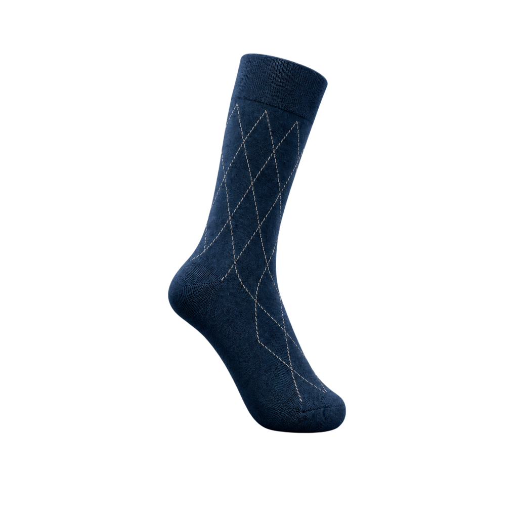 Men’s Long Cotton Patterned Socks