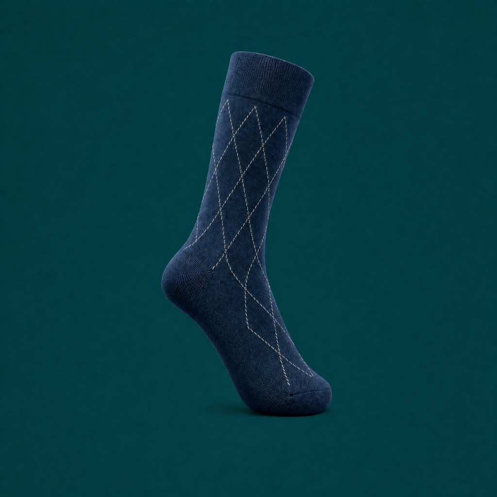 Men’s Long Cotton Patterned Socks