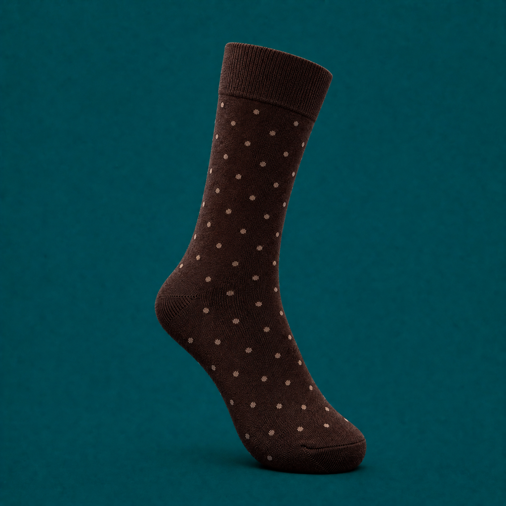 spotted men long socks