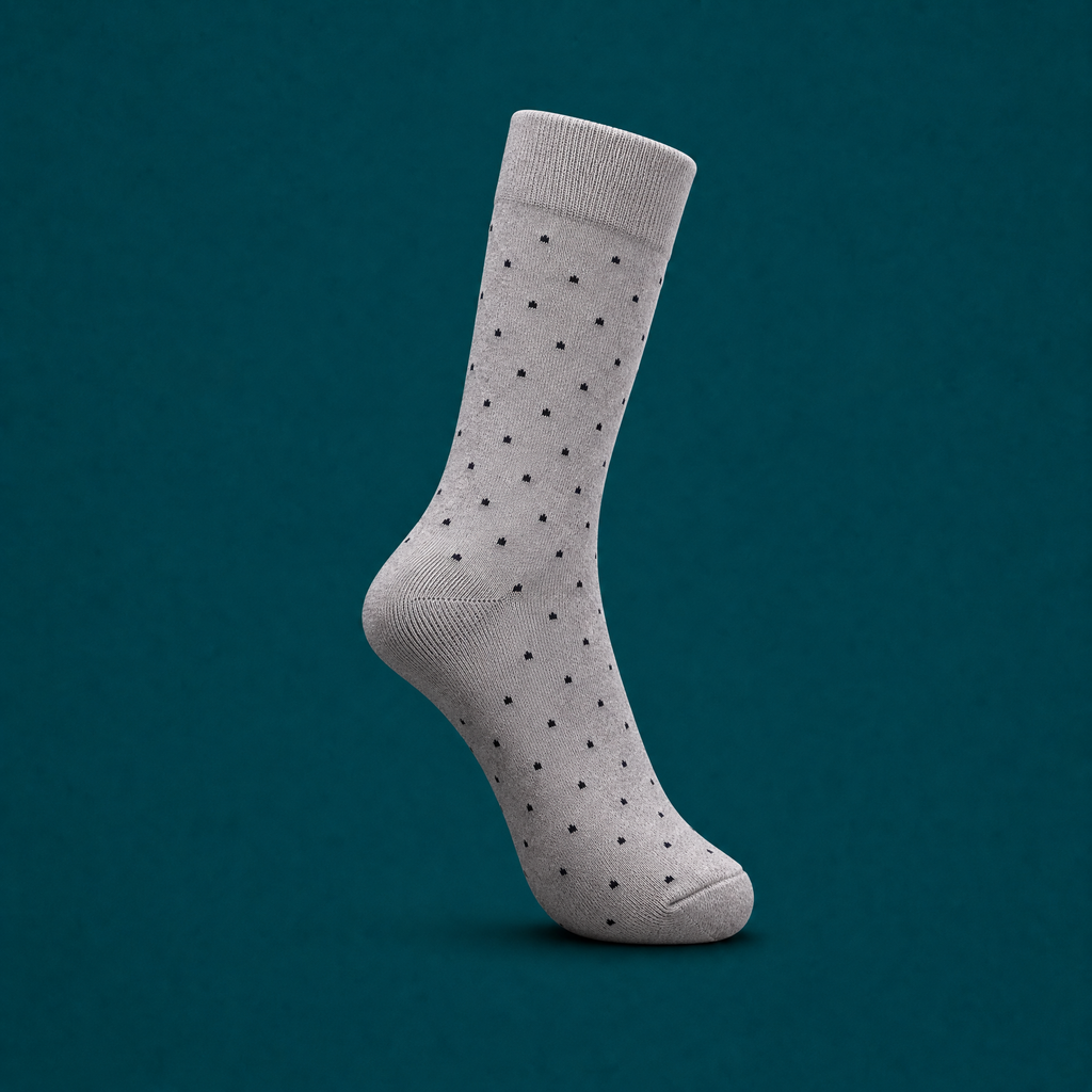spotted men long socks