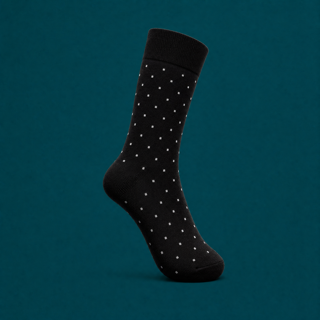 spotted men long socks