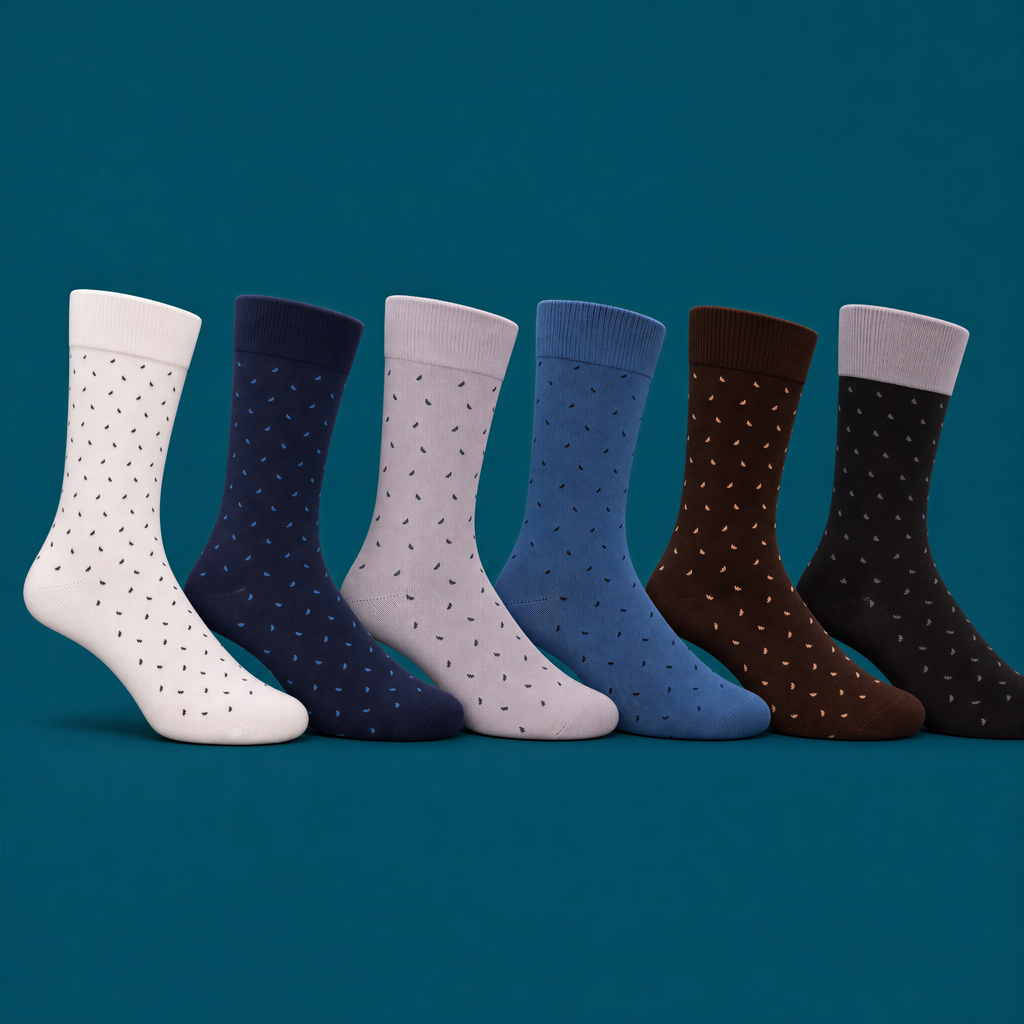 Men’s Long Cotton Patterned Socks