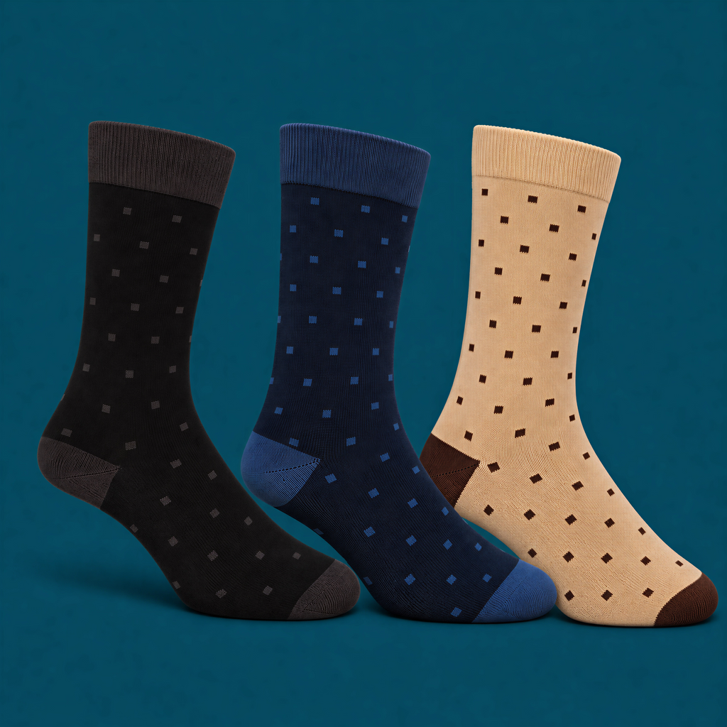 Men’s Long Cotton Patterned Socks