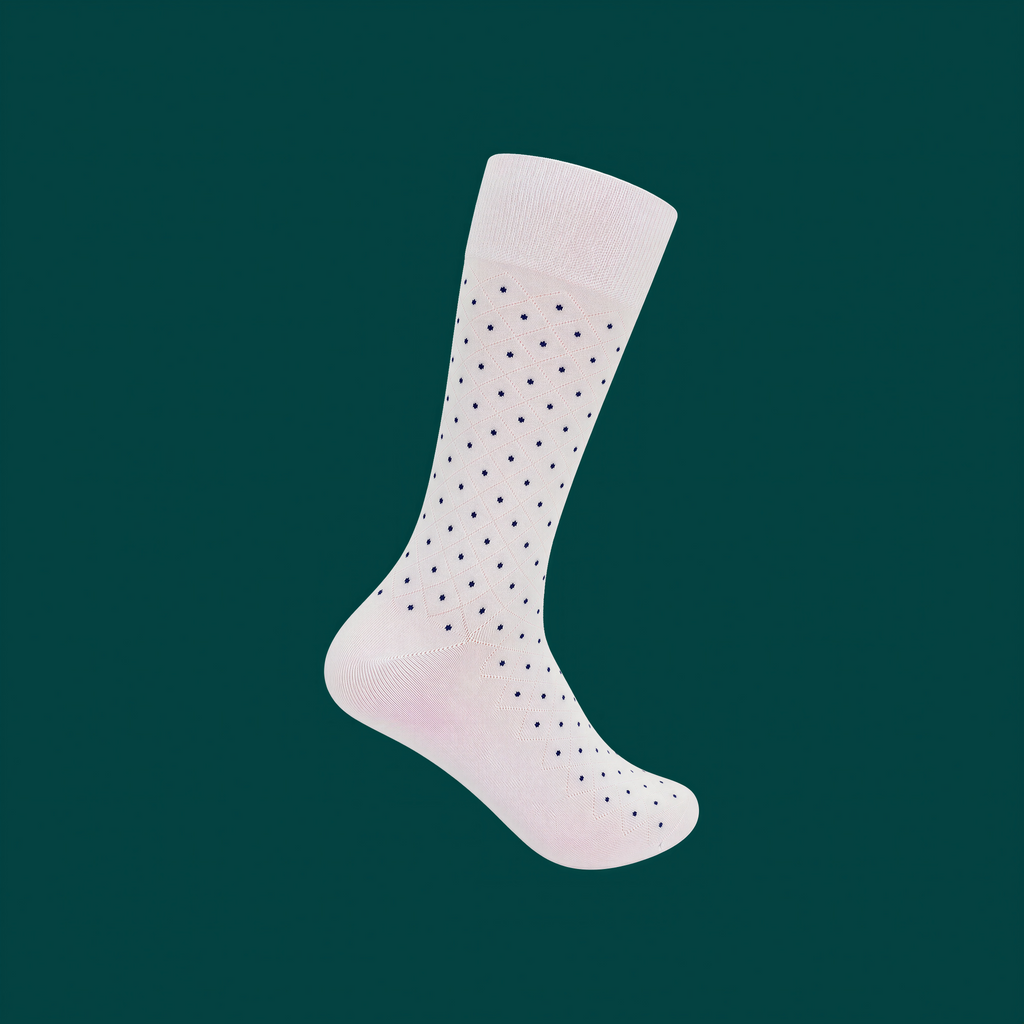 spotted men long socks
