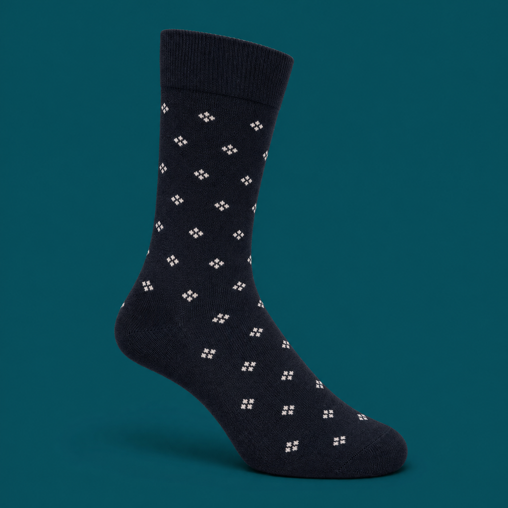 Men’s Long Cotton Patterned Socks