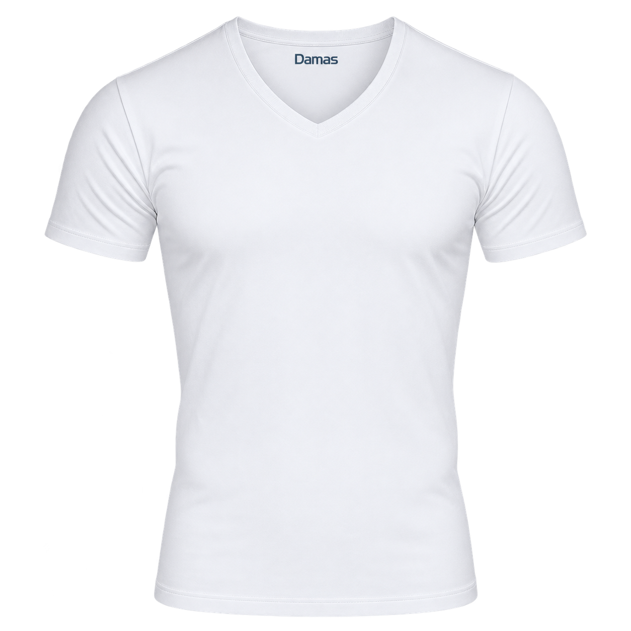 Damas Classic V-Neck Tee — White