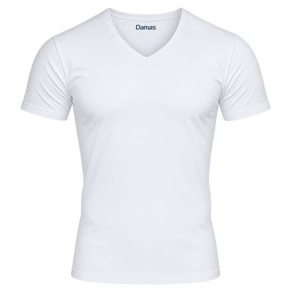 Damas Classic V-Neck Tee — White