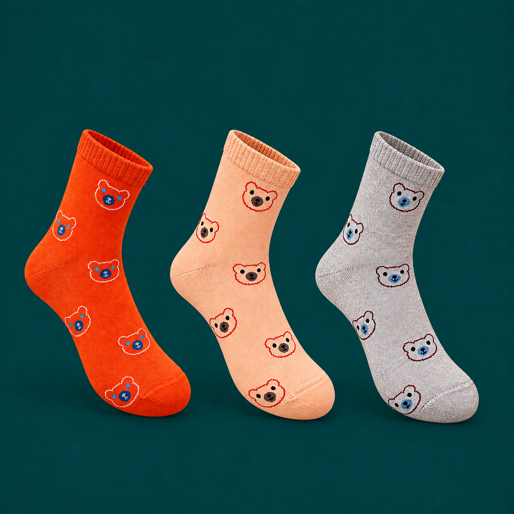 Women’s Patterned Cotton Half Ankle Socks