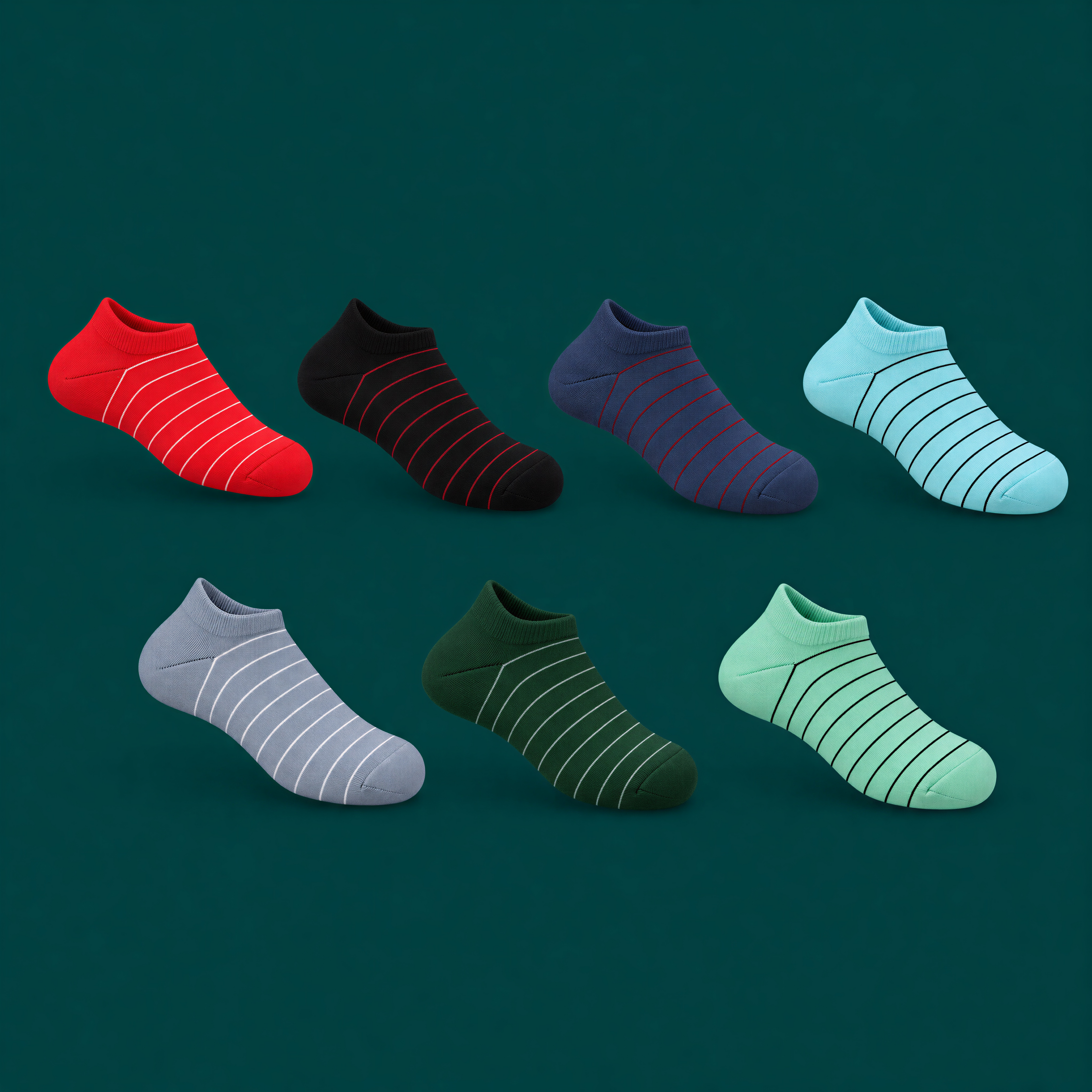 stripped men crew socks