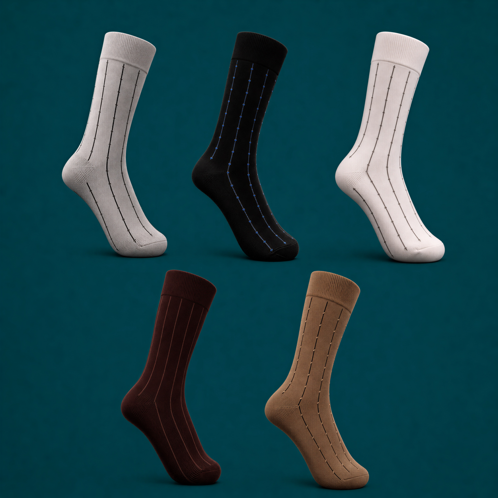 stripped men long socks