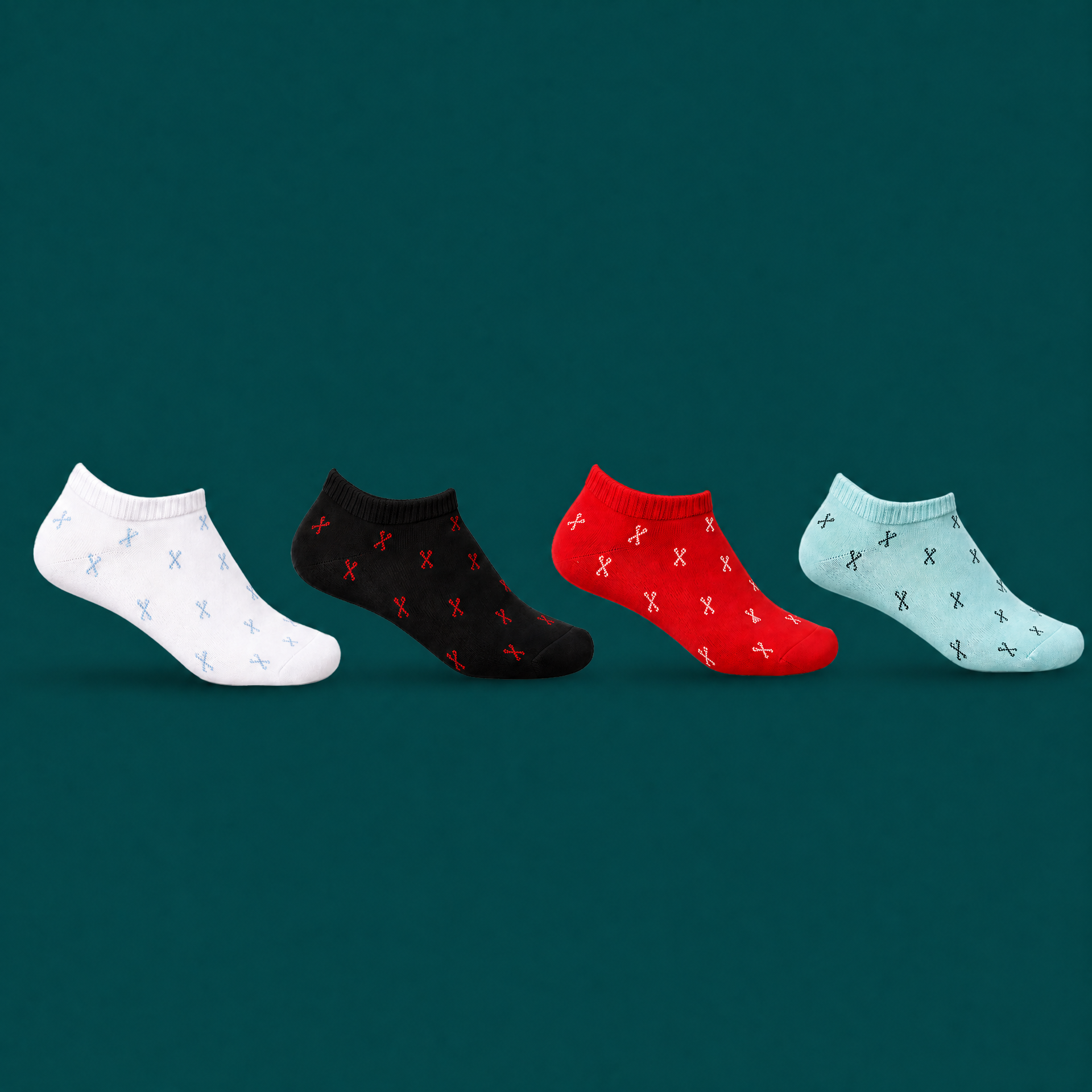 Patterned Women's Ankle Socks