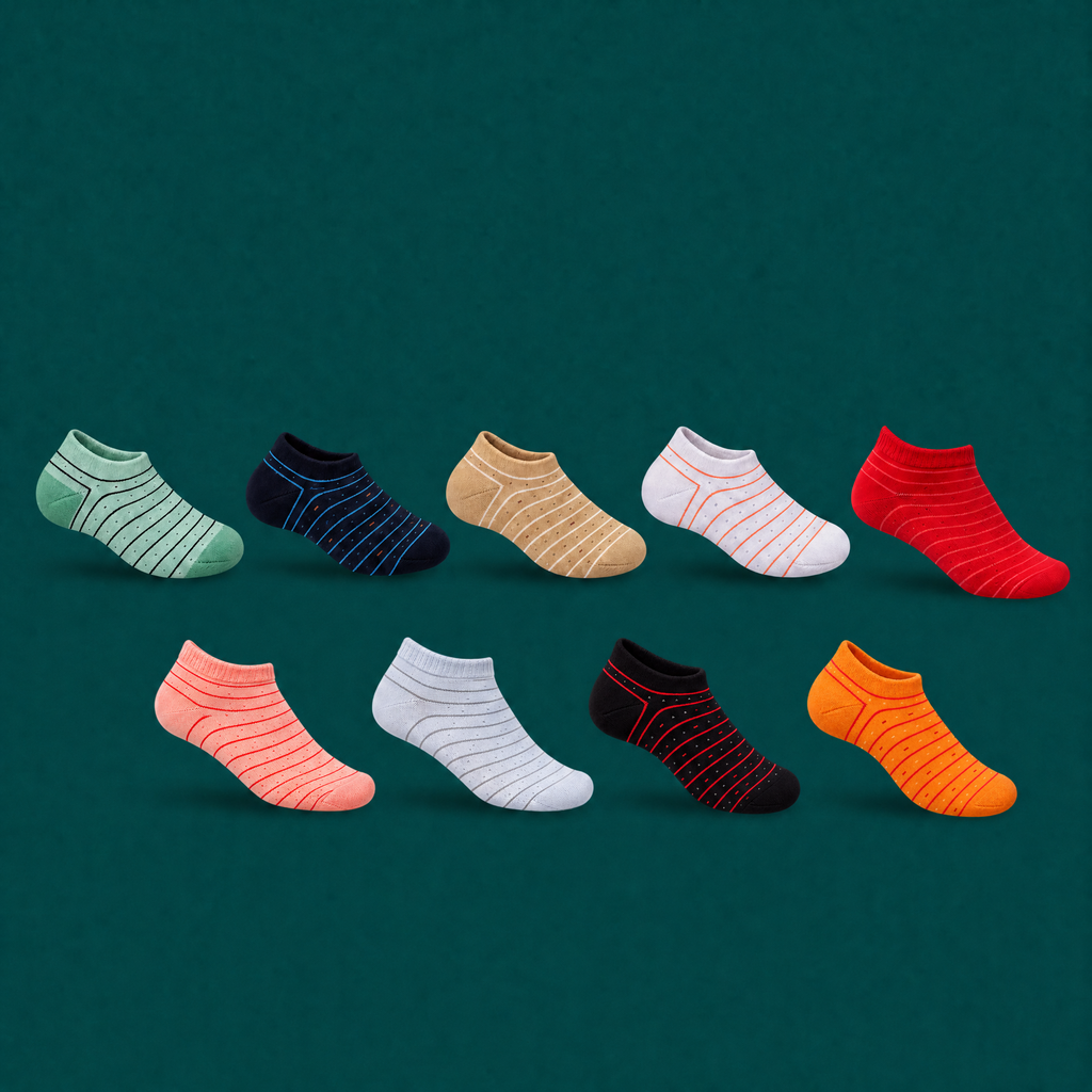 stripped men crew socks