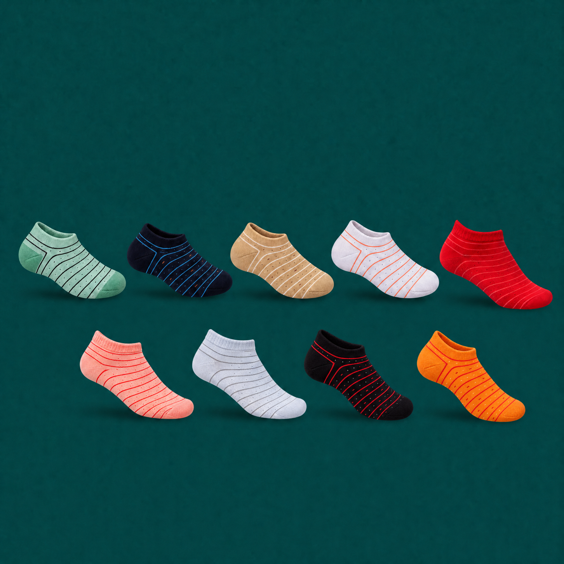 stripped men crew socks